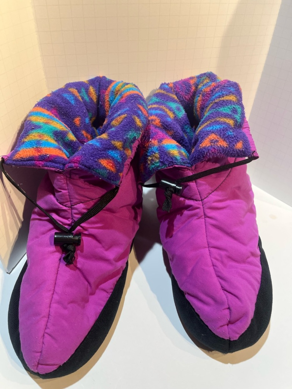 REI Purple Fleece-Lined Slipper Boot